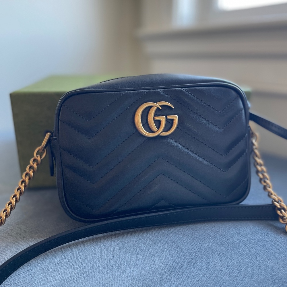 Gucci Matelasse Mini Marmont GG Bag